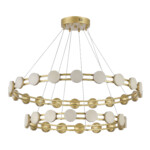 SL6610.203.36 Светильник подвесной ST-Luce золотистый/белый LED 1*70W 4000K MONRO — изображение 2