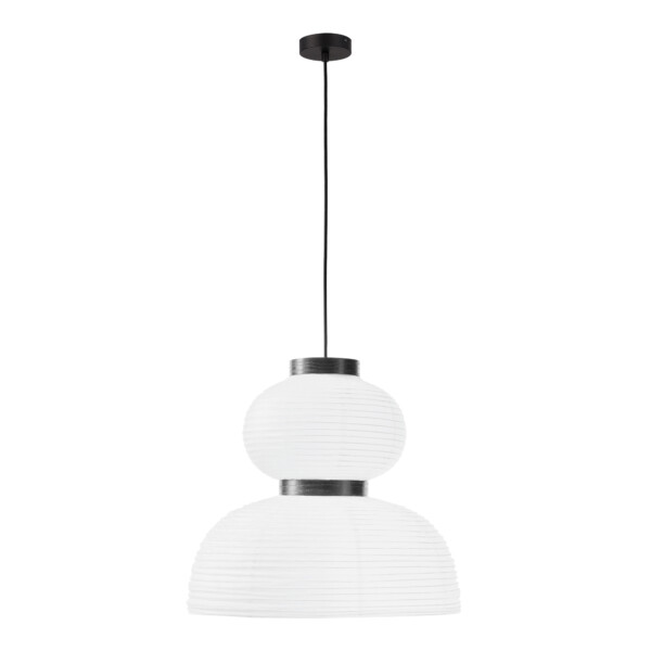 SLE6021-523-02 Светильник подвесной черный/белый D400*H380mm E27 2*60W LYKKE