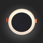 ST104.402.06 Светильник встраиваемый Черный LED 1*6W 3000K 468Lm Ra>80 120° IP20 D110xH20 170-240V Встраиваемые светильники — изображение 5