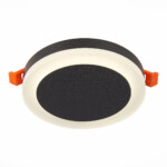 ST104.442.06 Светильник встраиваемый Черный LED 1*6W 4000K 468Lm Ra>80 120° IP20 D110xH20 170-240V Встраиваемые светильники — изображение 3