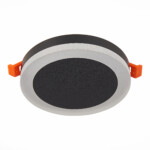 ST104.442.06 Светильник встраиваемый Черный LED 1*6W 4000K 468Lm Ra>80 120° IP20 D110xH20 170-240V Встраиваемые светильники — изображение 6