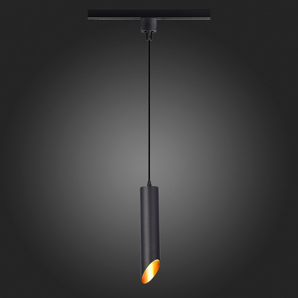 ST152.406.01 Светильник трековый Черный GU10 1*50W IP20 D60xH300 220V Без ламп BASE — изображение 2