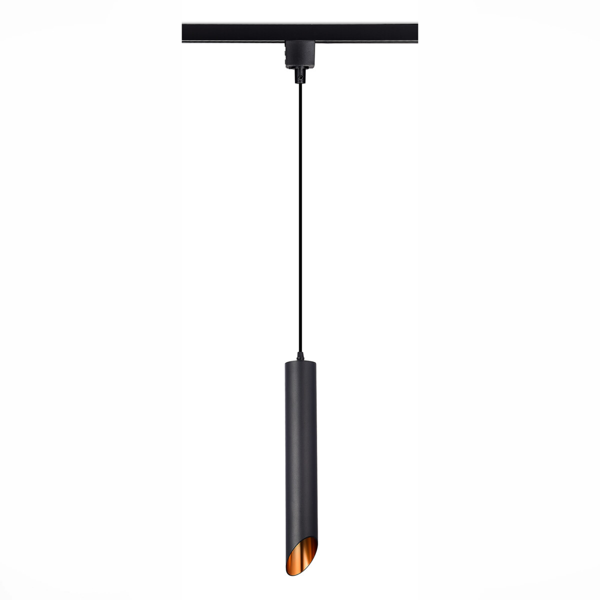 ST152.416.01 Светильник трековый Черный GU10 1*50W IP20 D60xH400 220V Без ламп BASE — изображение 4