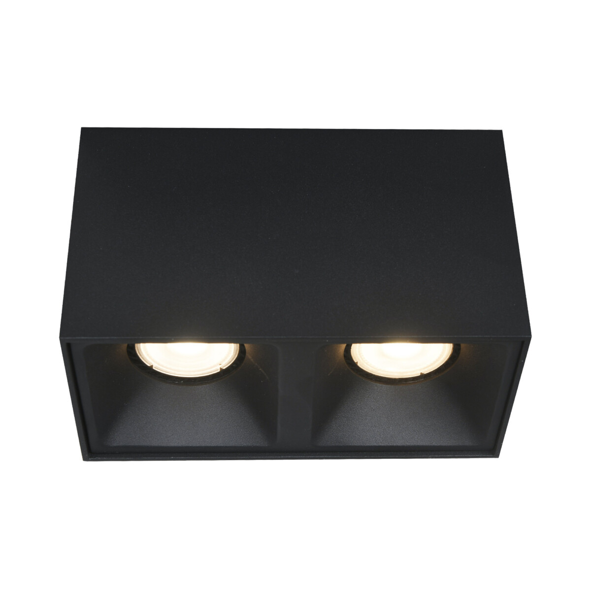 ST168.402.02 Светильник потолочный Черный GU10 2*50W IP20 L82,5xW165xH104 220V Без ламп Накладные светильники — изображение 1