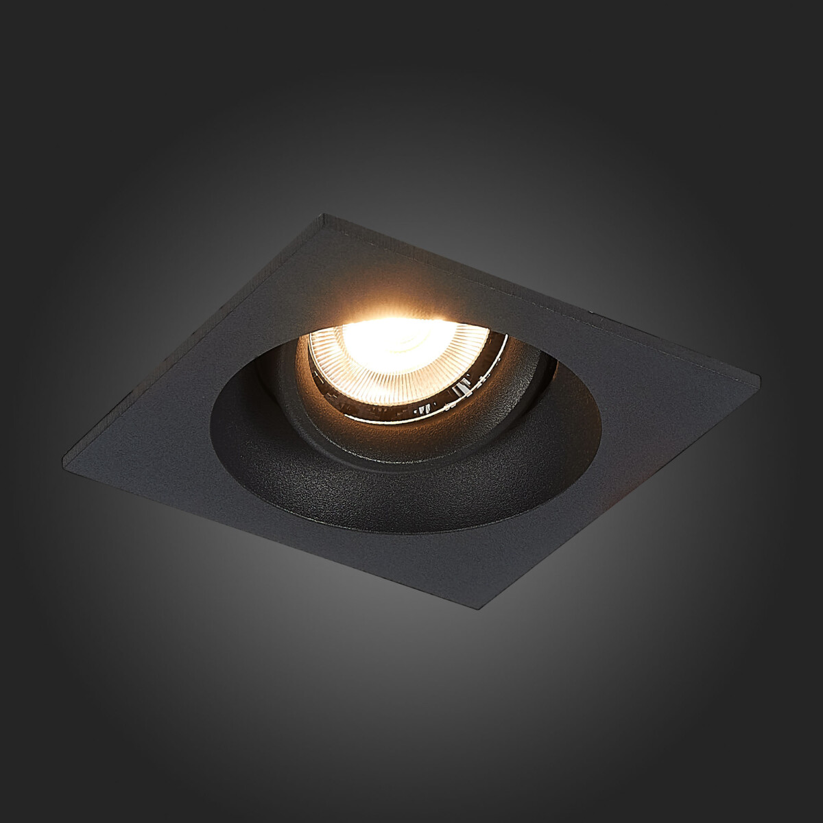 ST208.418.01 Св-к встр. Черный GU10 1*50W  L94xW94xH40 220V Без ламп Встраиваемые светильники — изображение 8