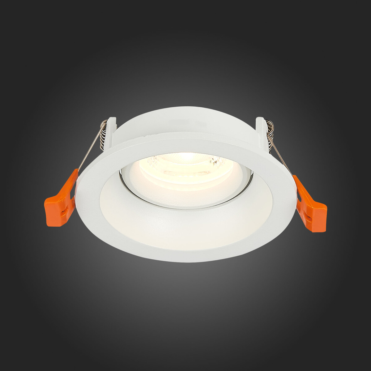 ST208.508.01 Св-к встр. Белый GU10 1*50W  D94xH40 220V Без ламп Встраиваемые светильники — изображение 2