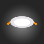 ST209.538.06 Св-к встр. Белый LED 1*6W 3000K 330Lm Ra80 110° IP20 D120xH8 90-265V Встраиваемые светильники — изображение 2