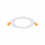 ST209.538.06 Св-к встр. Белый LED 1*6W 3000K 330Lm Ra80 110° IP20 D120xH8 90-265V Встраиваемые светильники — изображение 3