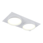 ST258.508.02 Св-к встр. Белый GX53 2*50W IP20 L220xW109xH43 220V Без ламп Встраиваемые светильники — изображение 2