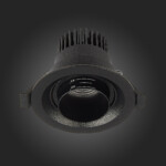 ST701.438.07 Св-к встр. Zoom Черный LED 1*7W 3000K 560Lm Ra 15°-60° IP20 D90xH65 170-240V Встраиваемые светильники — изображение 8