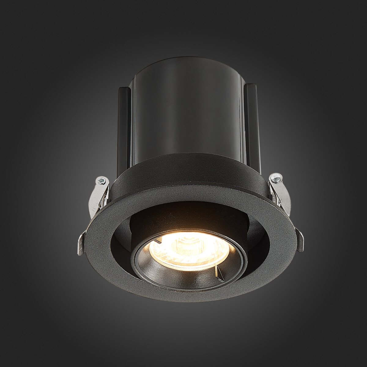 ST702.338.12 Св-к встр. Черный LED 1*12W 3000K 900Lm Ra80 24° IP20 D90xH92 180-240V Встраиваемые светильники — изображение 5