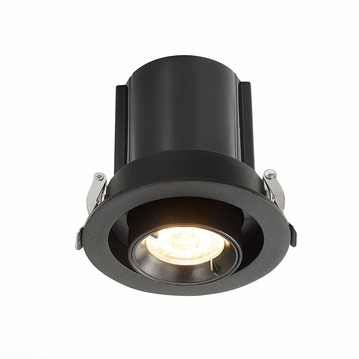 ST702.338.12 Св-к встр. Черный LED 1*12W 3000K 900Lm Ra80 24° IP20 D90xH92 180-240V Встраиваемые светильники — изображение 6