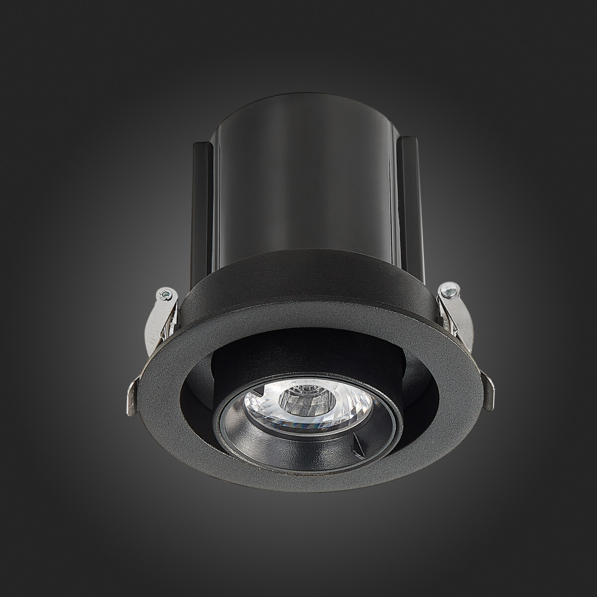 ST702.338.12 Св-к встр. Черный LED 1*12W 3000K 900Lm Ra80 24° IP20 D90xH92 180-240V Встраиваемые светильники — изображение 8