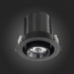 ST702.338.12 Св-к встр. Черный LED 1*12W 3000K 900Lm Ra80 24° IP20 D90xH92 180-240V Встраиваемые светильники — изображение 8