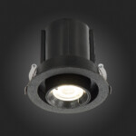 ST702.348.12 Св-к встр. Черный LED 1*12W 4000K 900Lm Ra80 24° IP20 D90xH92 180-240V Встраиваемые светильники — изображение 5