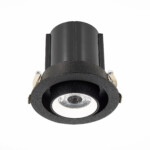ST702.438.12 Св-к встр. Черный LED 1*12W 3000K 900Lm Ra80 24° IP20 D90xH92 180-240V Встраиваемые светильники — изображение 9