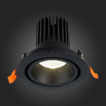 ST705.448.10 Св-к встр. Черный LED 1*10W 4000K 750Lm Ra>90 38° IP20 D102xH85 170-240V Встраиваемые светильники — изображение 2