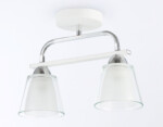 TR303229/2 WH/CH/CL/FR белый/хром/прозрачный/белый матовый E27*2 max 60W 340*120*250 — изображение 2