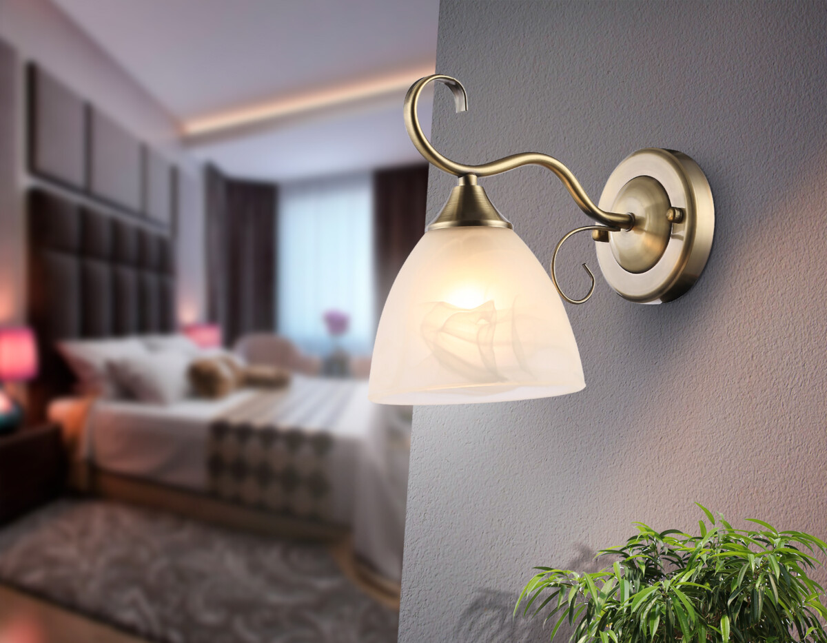 TR3048 SB/FR бронза/белый матовый E27 max 40W 196*135*232 — изображение 2