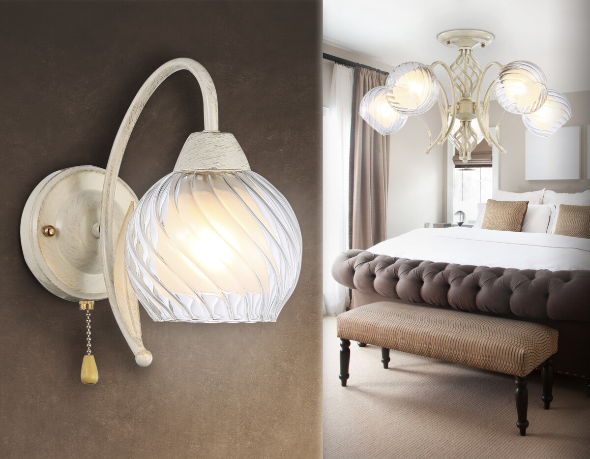 TR3074 WH/GD белый/золото E27 max 40W 224*130*250 — изображение 2