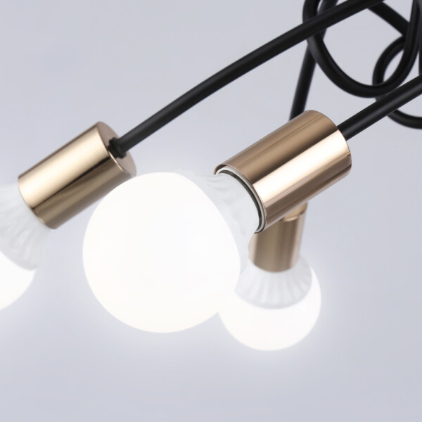 TR80419/6 BK/GD черный/золото E27/6 max 60W D690*370