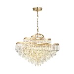 5073/14 HALL (В 2-х КОРОБКАХ) ODL24 605 золото/прозрачный/металл/хрусталь Люстра E14 14*40W WAYTA