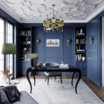 4887/5 MODERN ODL_EX22 159 бронзовый/зеленый/абажур ткань Люстра E14 5*40W LONDON