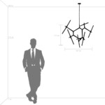 742147 Люстра STRUTTURA 14х6W (led) G9 ЧЕРНЫЙ МАТОВЫЙ — изображение 2