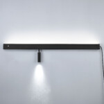 810657 Светильник настенный FIUME SPOT 230V LED 10W 270LM 100G (Back light)+7W(Spot light) 460LM 24G ЧЕРНЫЙ 4000K — изображение 2