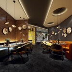 5064/30L L-VISION ODL24 205 черн./серо-беж./металл/натур.камень/акрил Настенный светильник с переключ.цветов.темпер. LED 30W 3000К/4000K/6000K BERGI — изображение 2