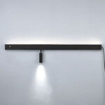 810647 Светильник настенный FIUME SPOT 230V LED 5W(Back light) 130LM 100G+7W(Spot light) 460LM 24G ЧЕРНЫЙ 4000K — изображение 8