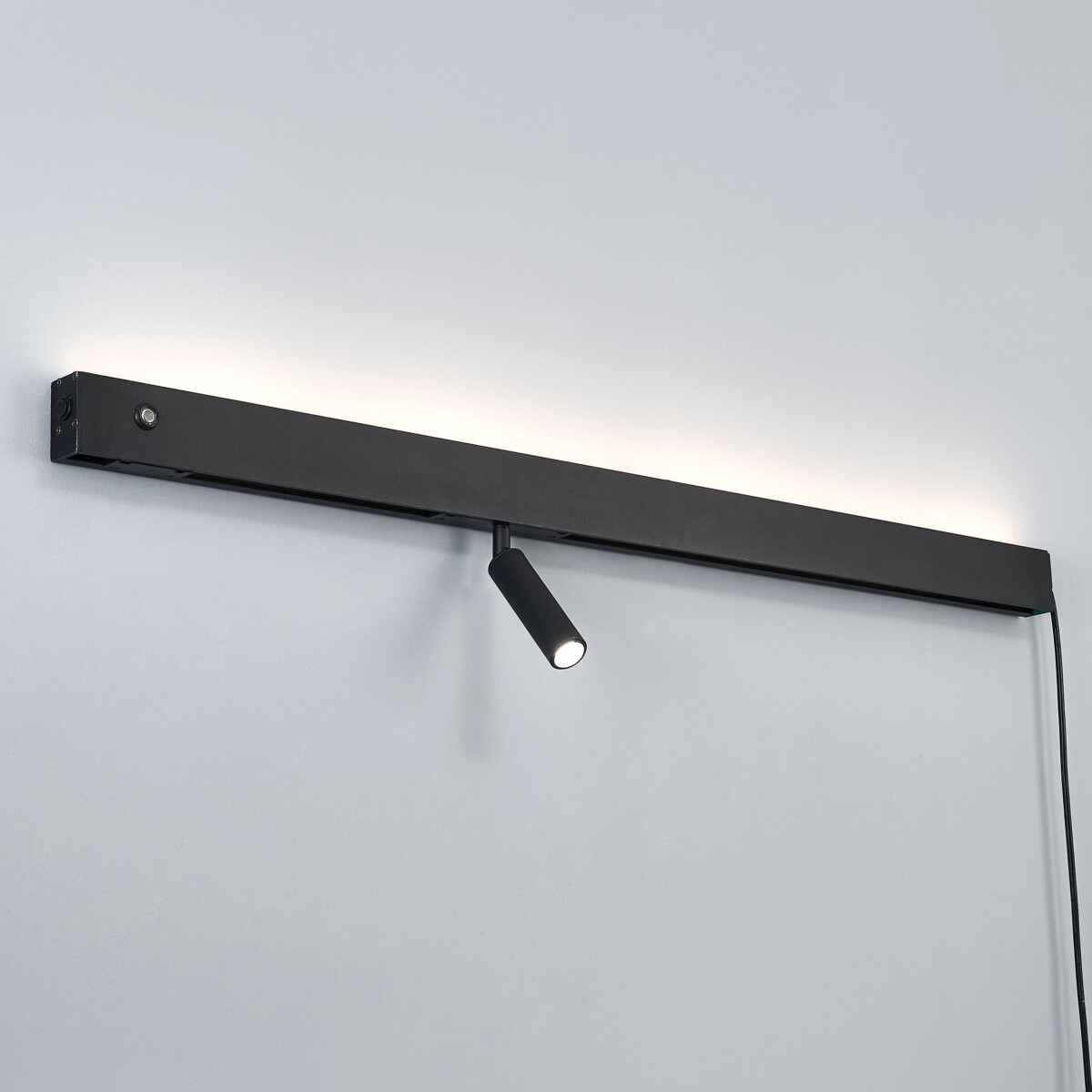 810647 Светильник настенный FIUME SPOT 230V LED 5W(Back light) 130LM 100G+7W(Spot light) 460LM 24G ЧЕРНЫЙ 4000K — изображение 10