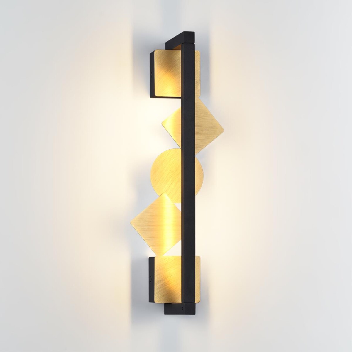 6691/7WL HIGHTECH ODL_EX24 057 Настенный светильник черный/бронза браширов./металл/акрил поворотный на 360° IP20 LED 8W 184Лм 3000K GEOS — изображение 4