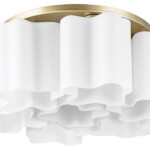 802073 Люстра NUBI 7х40W E27 ШАМПАНЬ/БЕЛЫЙ — изображение 3