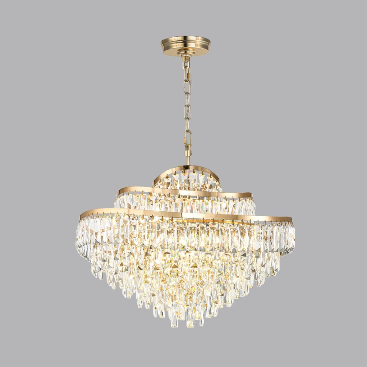 5073/14 HALL (В 2-х КОРОБКАХ) ODL24 605 золото/прозрачный/металл/хрусталь Люстра E14 14*40W WAYTA — изображение 2