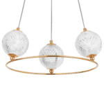 в наличии 737033 Люстра ACRILE G9 3х6W(led) G9 ЗОЛОТО - купить в интернет-магазине Светильники Торг