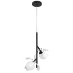 799027 Подвес CERAMO BW 2х6W(led) G9 ЧЕРНЫЙ/БЕЛЫЙ