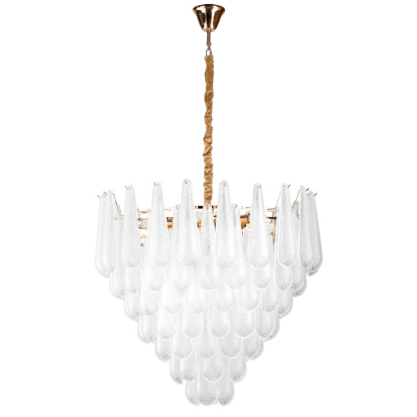 799182 (2КОР!) Люстра RETRO II 18х6W(led) E14 ЗОЛОТО/ПРОЗРАЧНЫЙ