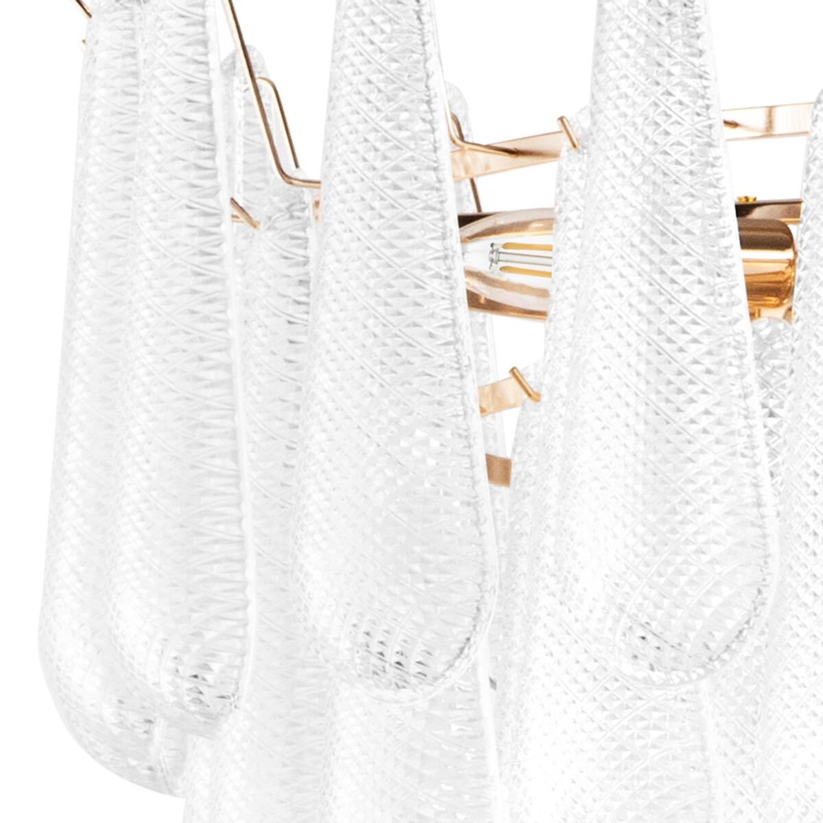 799182 (2КОР!) Люстра RETRO II 18х6W(led) E14 ЗОЛОТО/ПРОЗРАЧНЫЙ — изображение 5