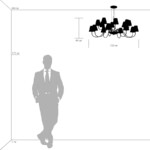 758162 Люстра подв. DIAFANO 16х40W G9 ЗОЛОТО/БЕЛЫЙ — изображение 2