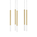 L5T747143 Люстра TUBO LED 25W 1400LM 360G ЗОЛОТО 4000K (574723+747143 (5шт) — изображение 5