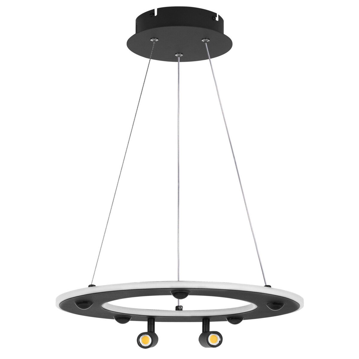 eda2bf1c241211f080c0c81f66f678af_96fe9bc29eaa11f080c4c81f66f678af 740447 Люстра DIVE LED 60W 3200LM G ЧЕРНЫЙ 3000/4000/6000K — изображение 1