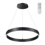 358959 OVER NT22 298 черный Светильник подвесной диммируемый, в комплекте пульт ДУ (2.4G) IP20 LED 3000К~6000К 50W 220V ITER