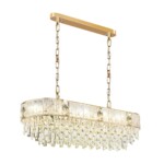 5070/14 HALL (В 2-х КОРОБКАХ) ODL24 601 золото/прозрачный/матовый/металл/хрусталь/стекло Люстра E14 14*40W FIESTA — изображение 2