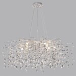 4970/12 HALL ODL24 615 матов.серебристый/алюмин./хрусталь Люстра G9 12*40W DELICA — изображение 4