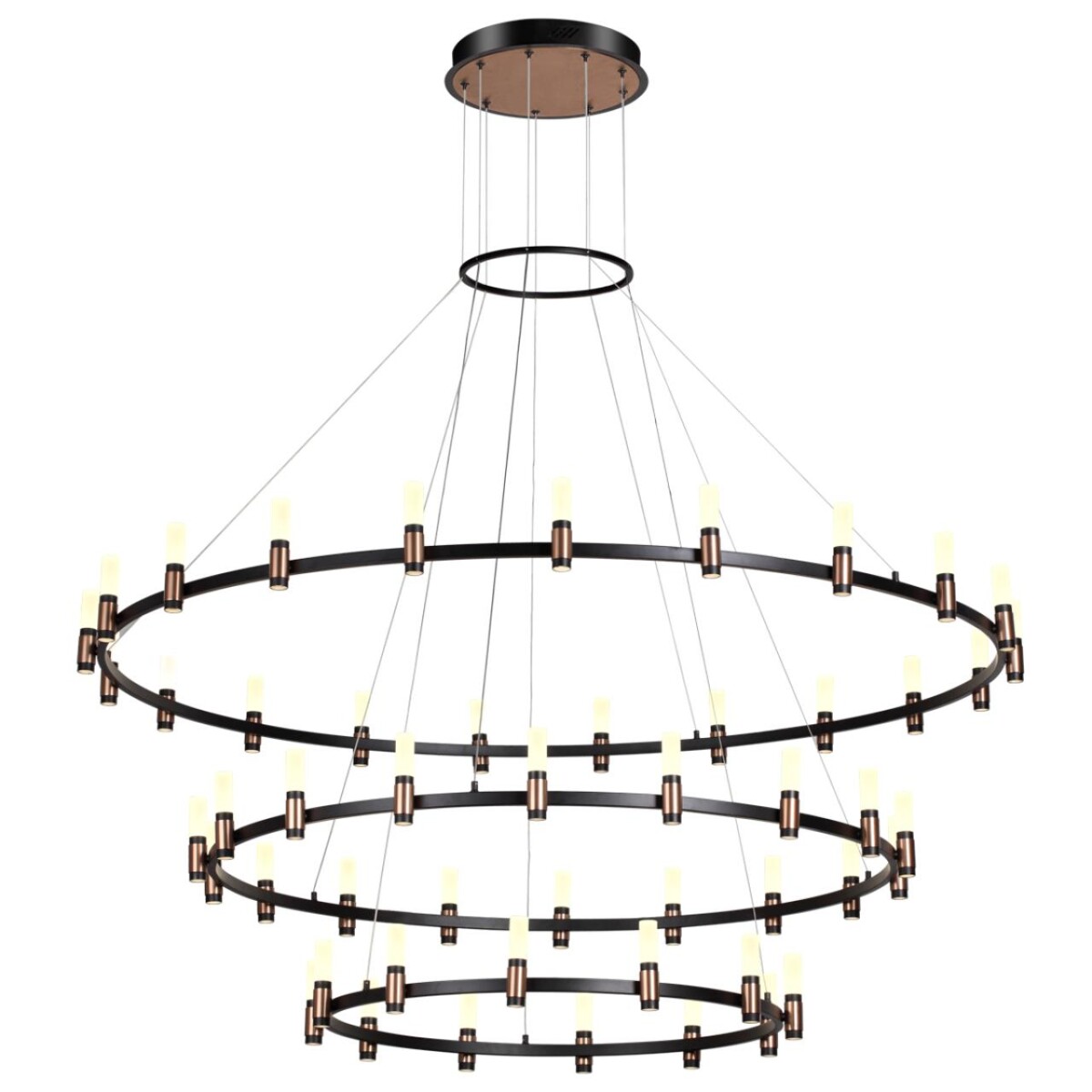 5009/204L L-VISION ODL23 529 матовый черный/ ант.бронза/белый/металл/акрил Люстра LED 204W 4000K 8074Лм CANDEL — изображение 2