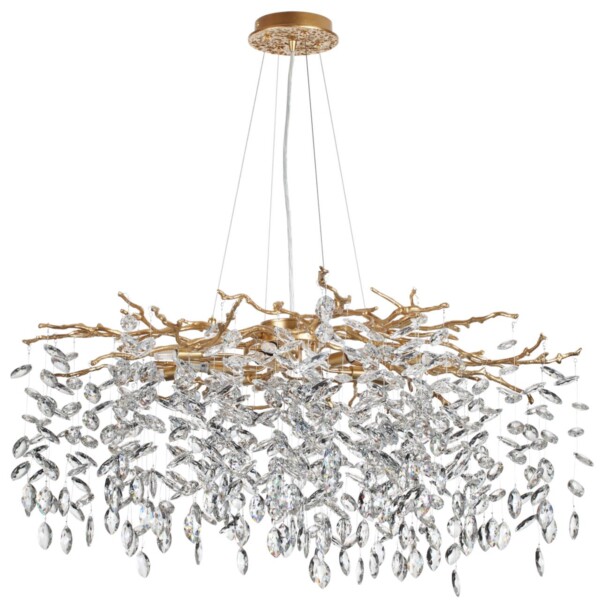 4969/12 HALL ODL24 613 античн.бронза/алюмин./хрусталь Люстра G9 12*40W DELICA