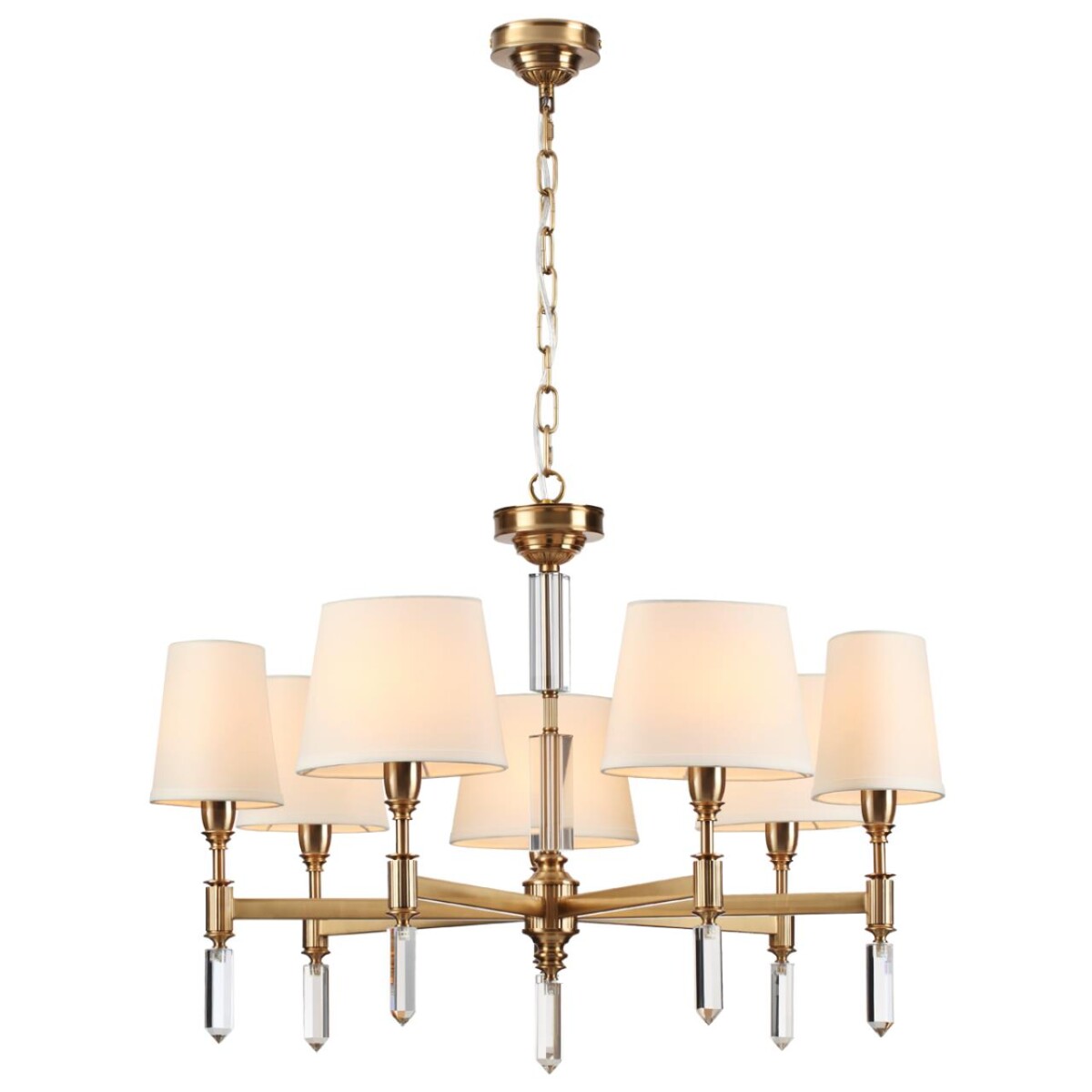 4894/7 MODERN ODL_EX22 161 бронзовый/белый/ткань Люстра E14 7*40W LONDON — изображение 3