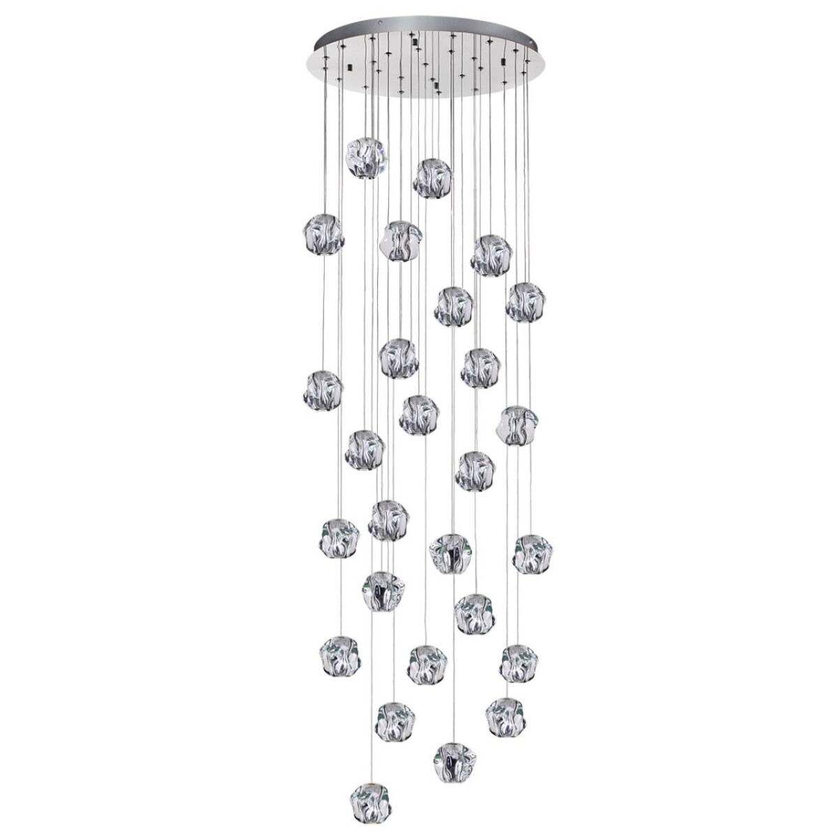 5084/120L L-VISION ODL25 561 хром/прозрачный/металл/акрил Люстра каскадная LED 120W 4000K 6000Лм JEMSTONE — изображение 1