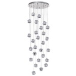 5084/120L L-VISION ODL25 561 хром/прозрачный/металл/акрил Люстра каскадная LED 120W 4000K 6000Лм JEMSTONE